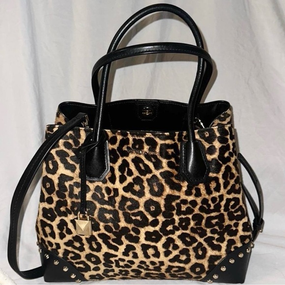 Mercer Gallery Medium Leopard Calf Hair Satchel NWOT $498 - Picture 3 of 7